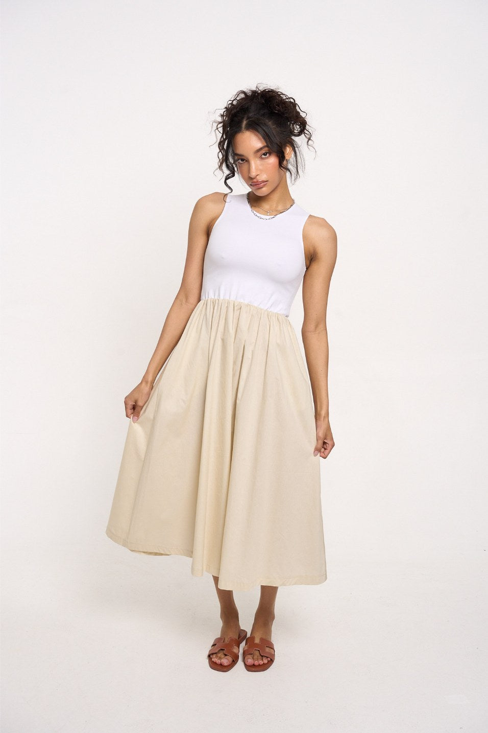 knee length dresses for ladies Delany Knit Midi Dress – Hunter & Brown Co