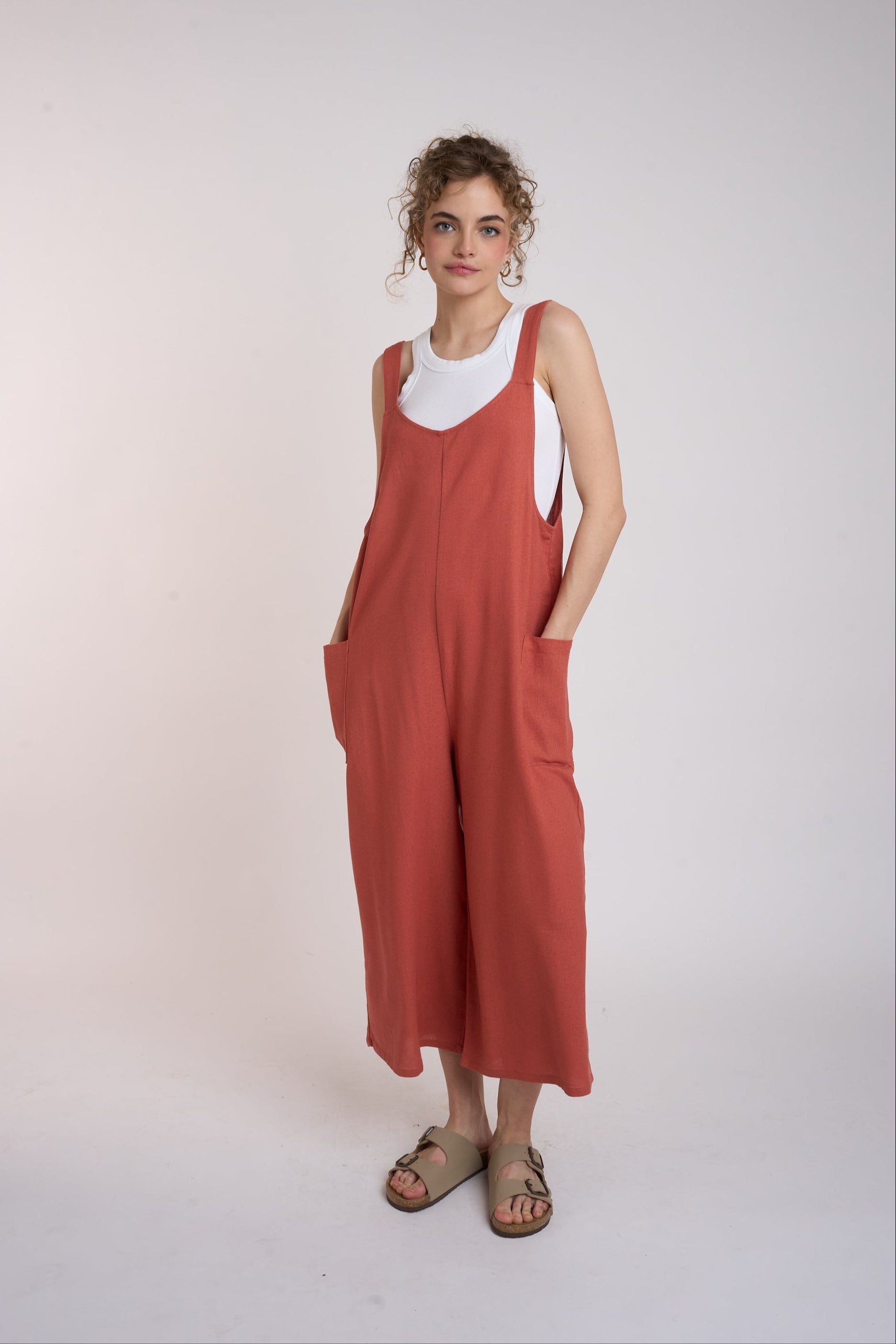 Island Getaway Linen Jumpsuit