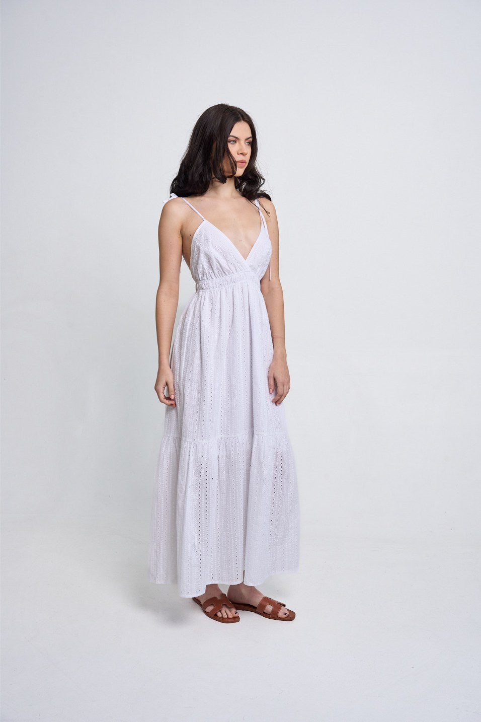 All Eyes On Me Eyelet Maxi Dress