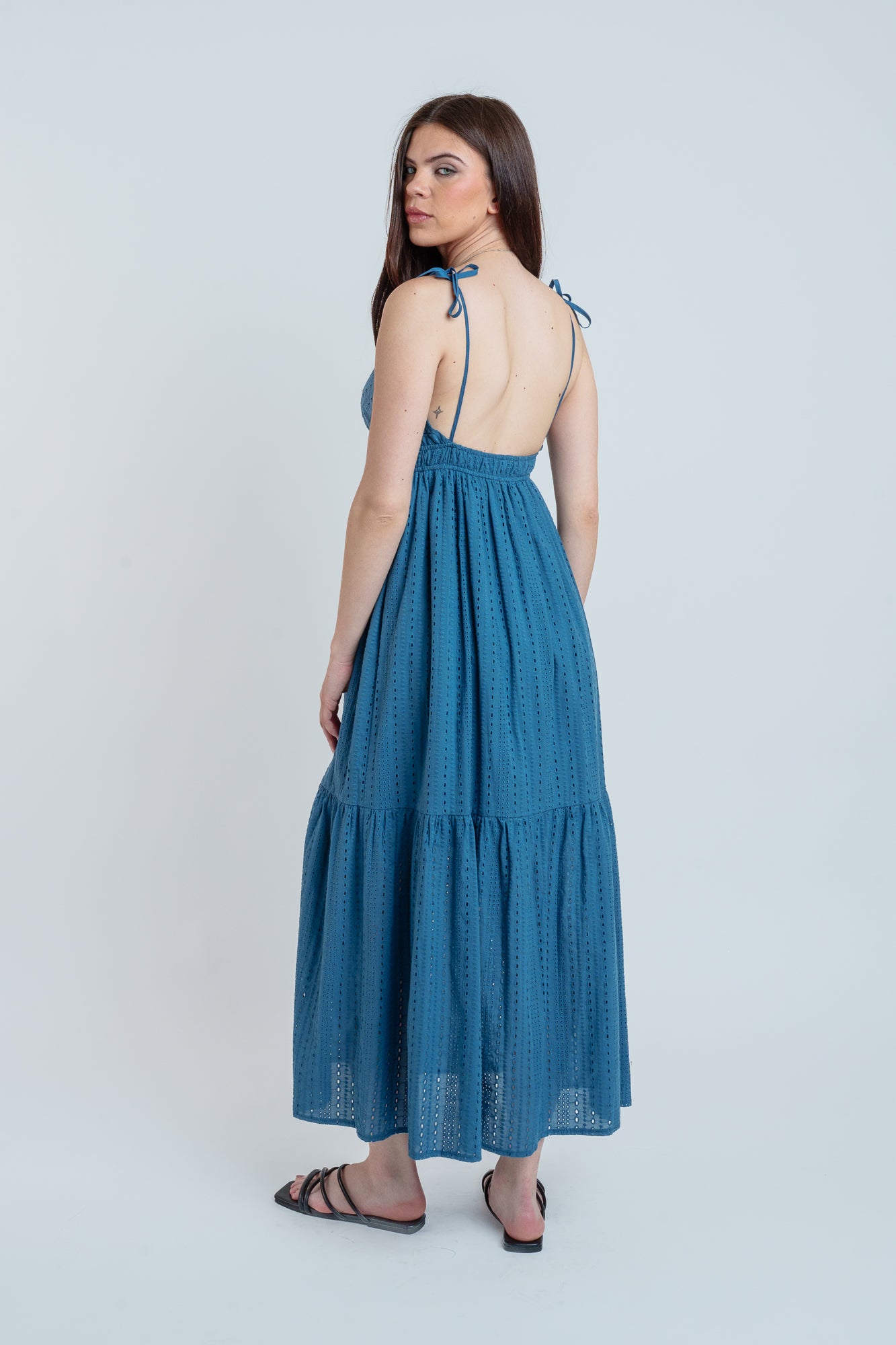 All Eyes On Me Eyelet Maxi Dress