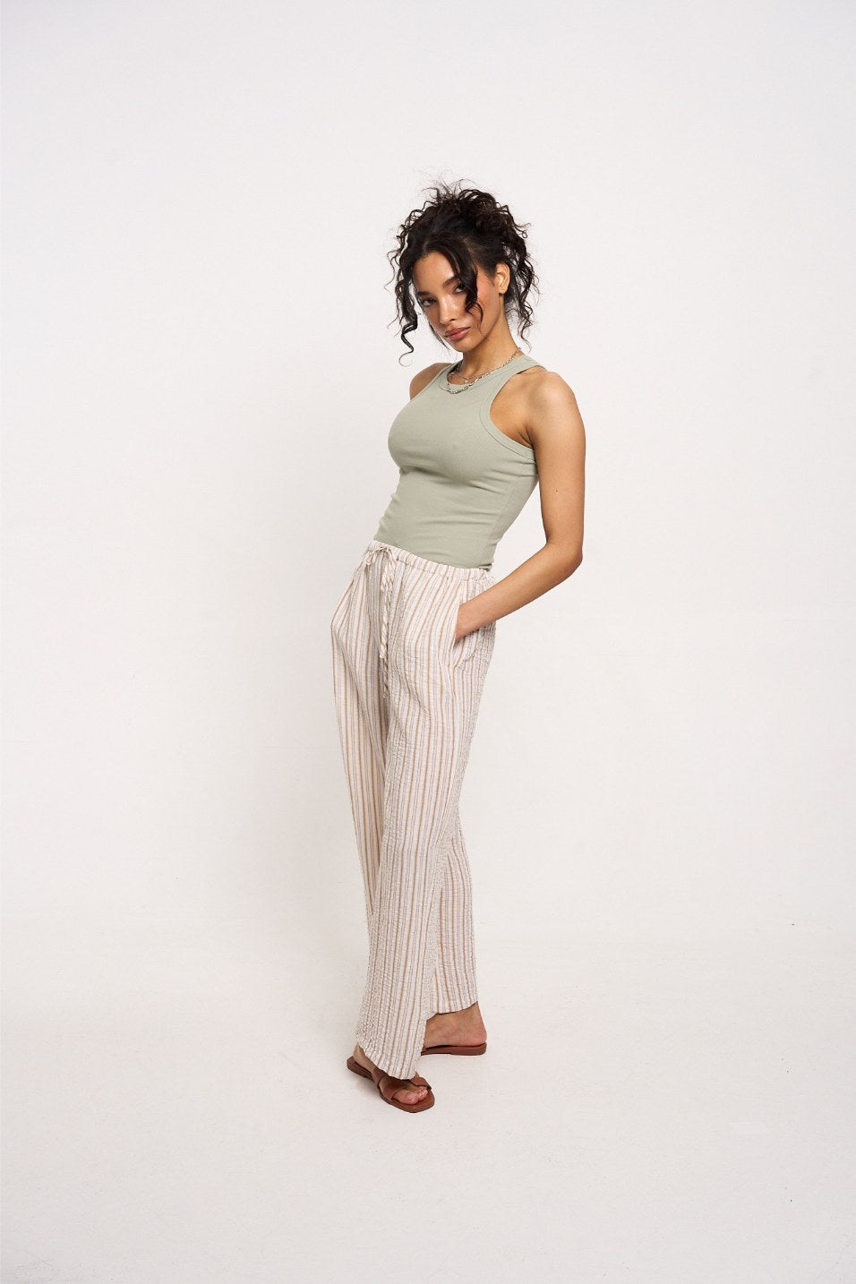 Safari Vacay Striped Pants