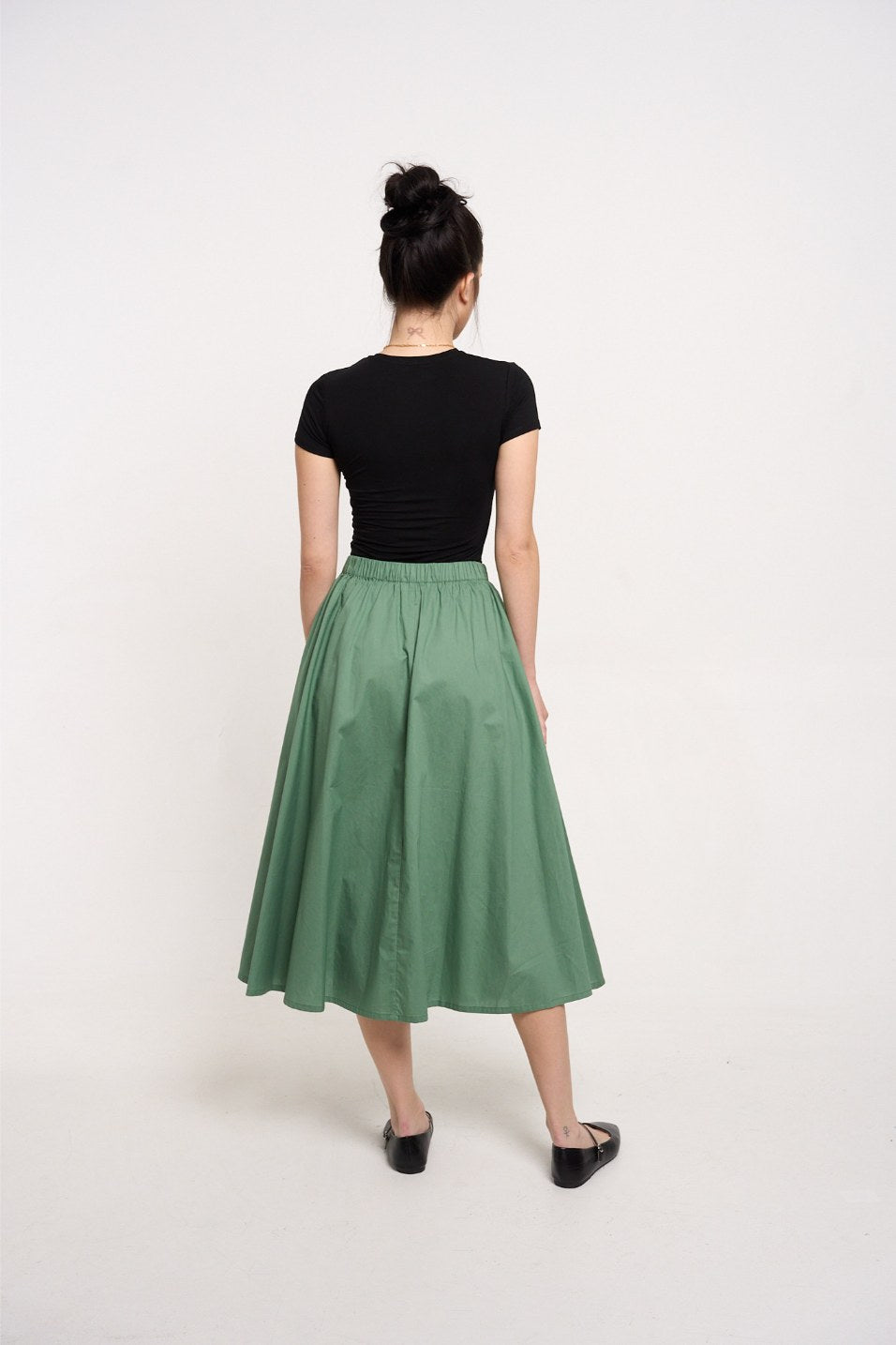 First Class Only A-Line Midi Skirt